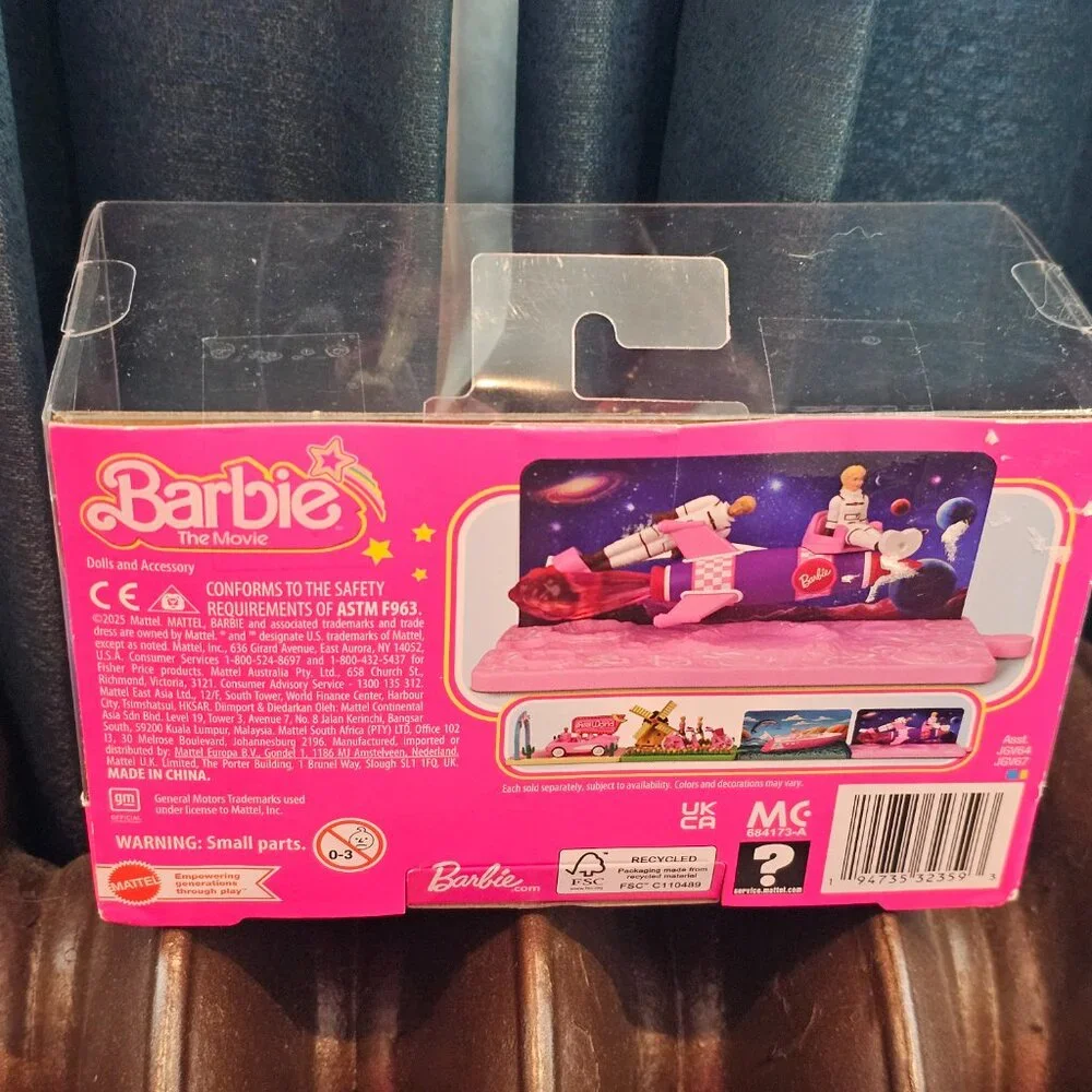 Barbie Mini BarbieLand The Movie Vehicle Collection Rocket Ship - Picture 4 of 8